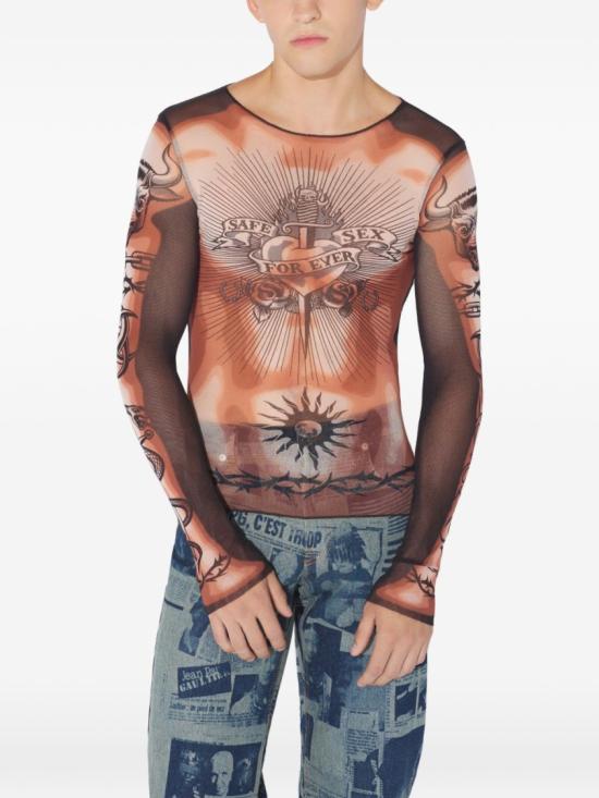 26SS 장 폴 고티에 긴팔 티셔츠 TO456 M026P 636000 Multicolor - JEAN PAUL GAULTIER