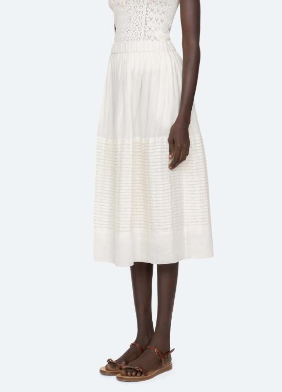  씨뉴욕 미디 스커트 씨 나이 바이올렛 - SEA NY