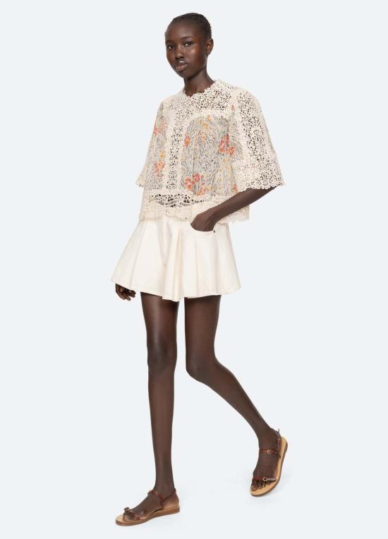  씨뉴욕 블라우스 씨 니 루이사 탑 크림 - SEA NY