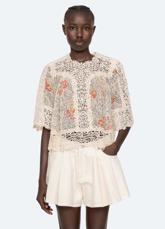  씨뉴욕 블라우스 씨 니 루이사 탑 크림