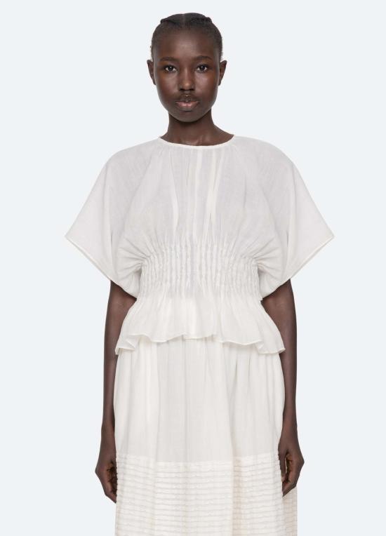  씨뉴욕 블라우스 씨 나이 바이올렛 탑 - SEA NY