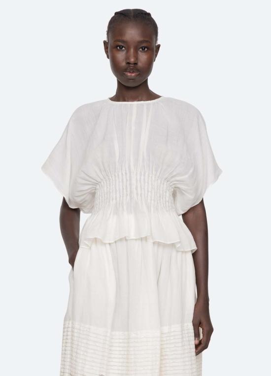  씨뉴욕 블라우스 씨 나이 바이올렛 탑 - SEA NY