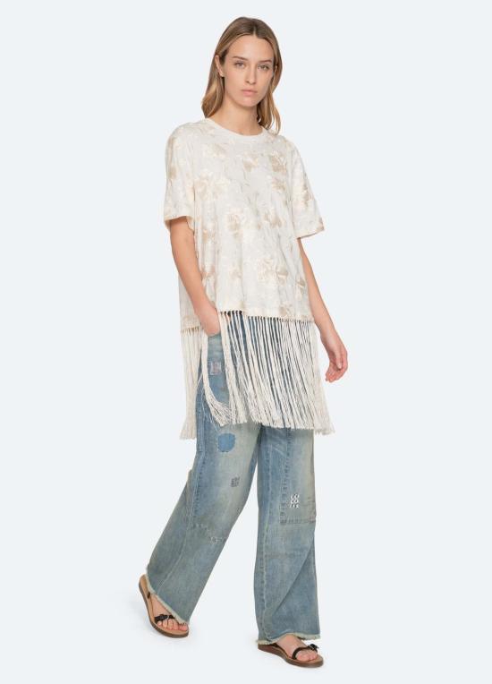  씨뉴욕 반팔 티셔츠 Sea Ny Rafina 콤보 티셔츠 화이트