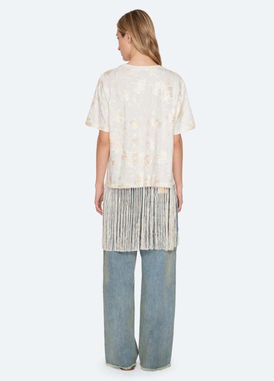  씨뉴욕 반팔 티셔츠 Sea Ny Rafina 콤보 티셔츠 화이트 - SEA NY