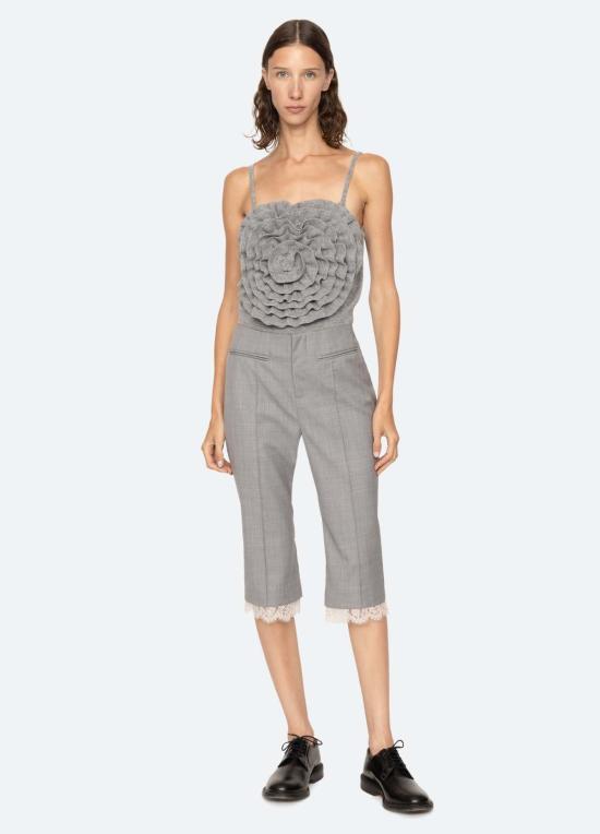  씨뉴욕 블라우스 씨 니 미네트 탑 그레이 - SEA NY