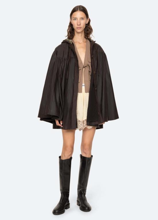  씨뉴욕 자켓 바다 니 퀀틴 폰초 브라운 - SEA NY