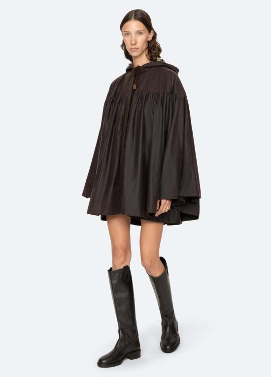  씨뉴욕 자켓 바다 니 퀀틴 폰초 브라운 - SEA NY