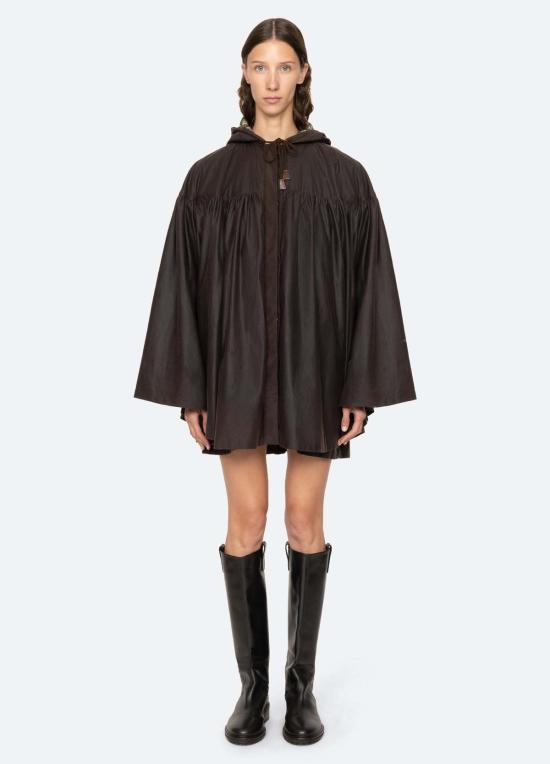  씨뉴욕 자켓 바다 니 퀀틴 폰초 브라운 - SEA NY