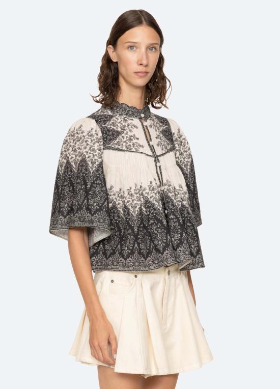  씨뉴욕 블라우스 씨 니 헤드라 탑 멀티 - SEA NY