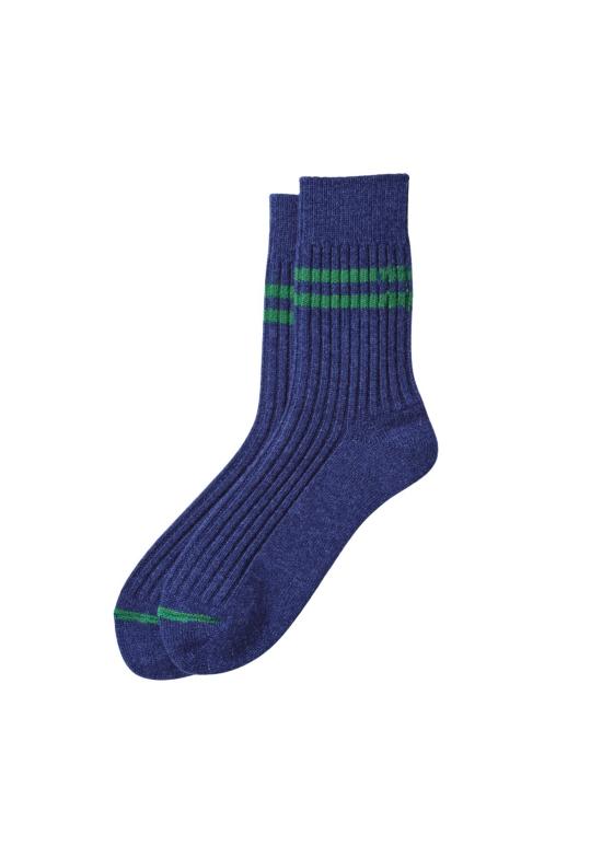 25FW 로토토 양말 488811311 NAVY BLUE GREEN