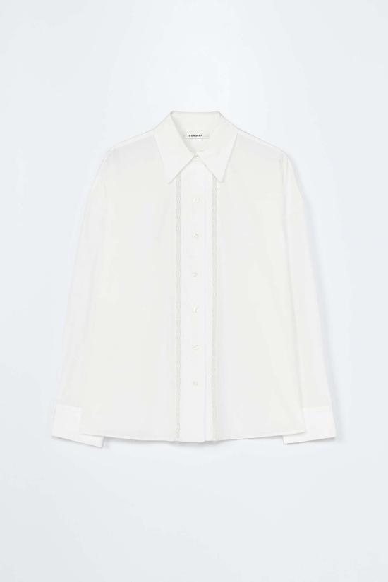  코데라 셔츠 코르데라 레이스 셔츠 화이트