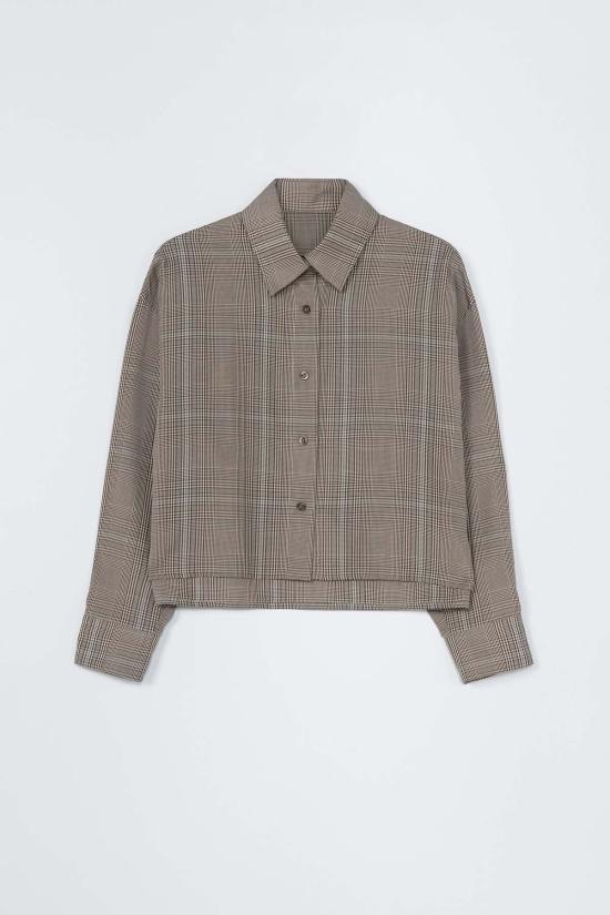  코데라 셔츠 코르데라 체크 셔츠 브라운