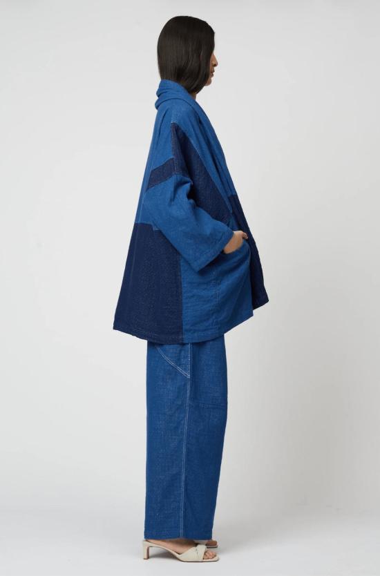  아뜰리에 델핀 코트 아틀리에 델핀 하오리  패치워크 - ATELIER DELPHINE