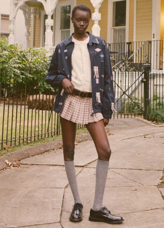  씨뉴욕 숏팬츠 씨 니 사바나 스커트 체크무늬 - SEA NY