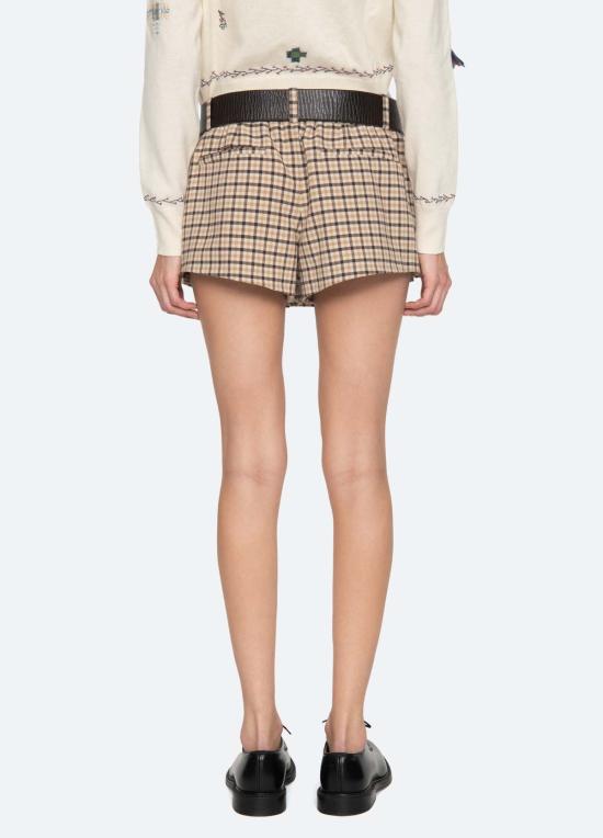  씨뉴욕 숏팬츠 씨 니 사바나 스커트 체크무늬 - SEA NY