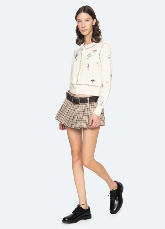  씨뉴욕 숏팬츠 씨 니 사바나 스커트 체크무늬 - SEA NY