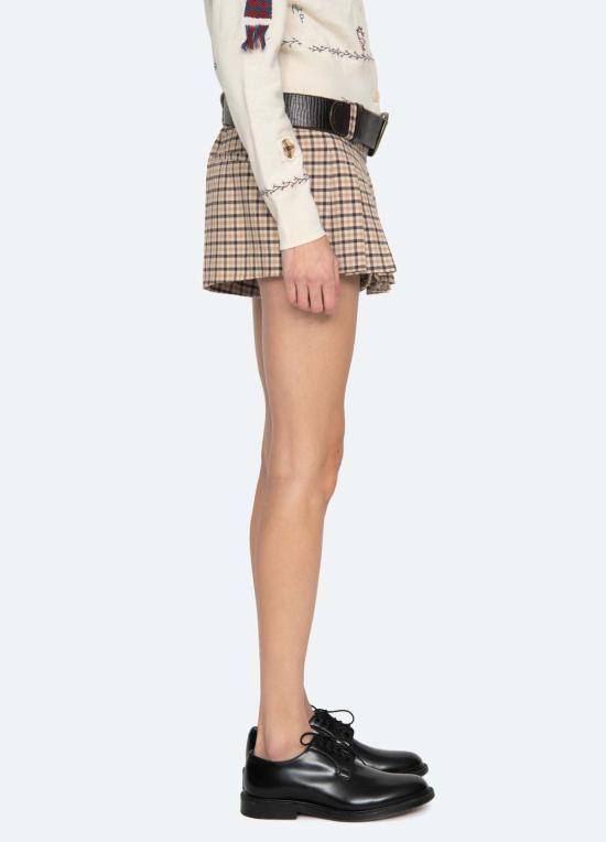  씨뉴욕 숏팬츠 씨 니 사바나 스커트 체크무늬 - SEA NY