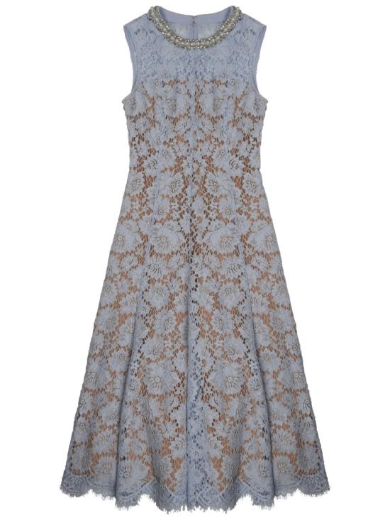 25SS 셀프 포트레이트 미디 원피스 SS25 158M BL BLUE