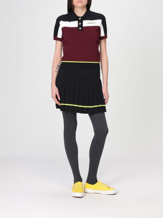 26SS 카사블랑카 폴로 티셔츠 WSP26KW123301 Burgundy - CASABLANCA