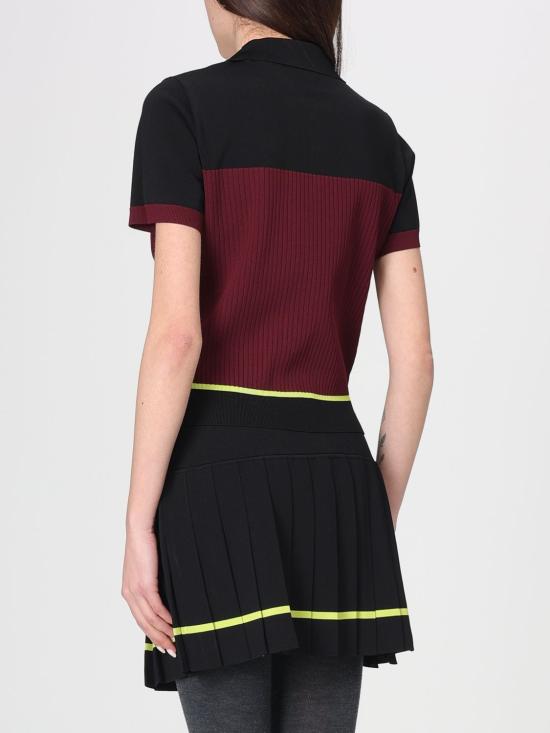 26SS 카사블랑카 폴로 티셔츠 WSP26KW123301 Burgundy - CASABLANCA