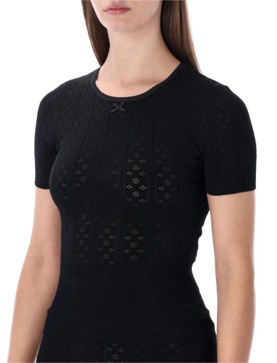 26SS JW앤더슨 반팔 티셔츠 KW1477YN0309 Black - JW ANDERSON