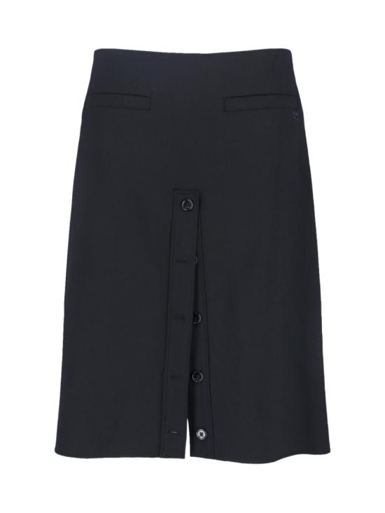 26SS 쿠레쥬 미디 스커트 126CJU333PL01709999 Black