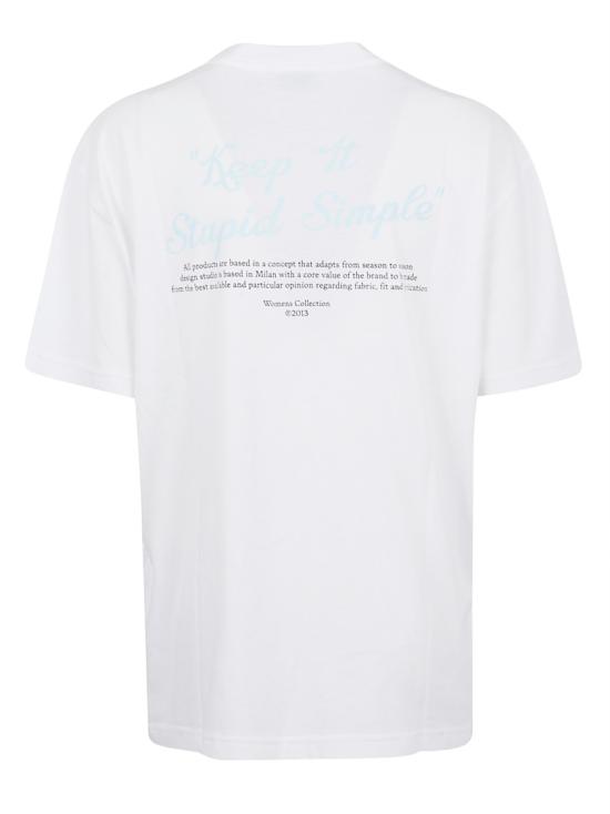 26SS 오프화이트 반팔 티셔츠 OWAA089S26JE R007 White - OFF WHITE