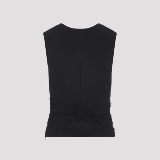 26SS 엘리자베타프랜치 민소매 티셔츠 TO03761E2 Black - ELISABETTA FRANCHI