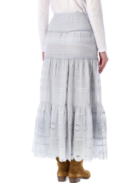 26SS 이자벨마랑에뚜왈 롱 스커트 JU0446FAD1J05E White - ISABEL MARANT ETOILE