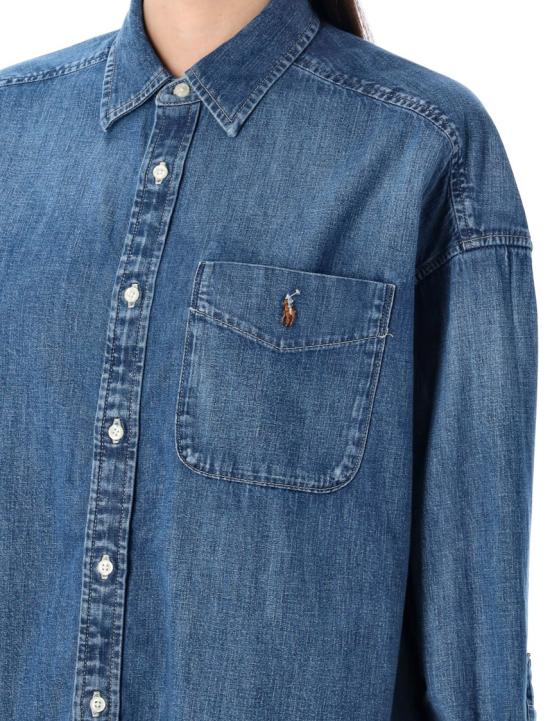 26SS 폴로 랄프로렌 데님 셔츠 211969398 Blue - POLO RALPH LAUREN