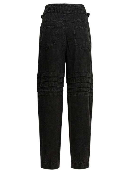 26SS 이자벨마랑에뚜왈 스트레이트 팬츠 26PPA0662FA Black - ISABEL MARANT ETOILE
