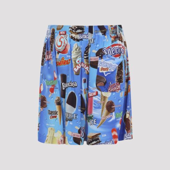 26SS 발렌시아가 숏팬츠 850715 TTL24 Blue - BALENCIAGA