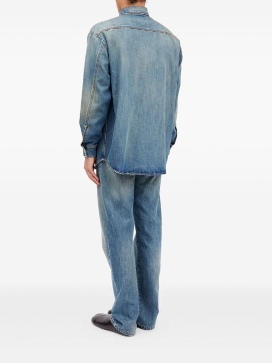 26SS MM6 메종마르지엘라 데님 셔츠 SH0DT0044 Blue - MM6 MAISON MARGIELA
