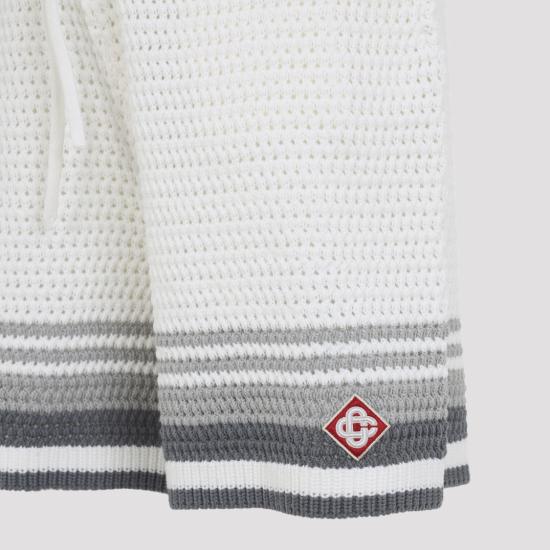 26SS 카사블랑카 숏팬츠 MSP26KW93401 White - CASABLANCA