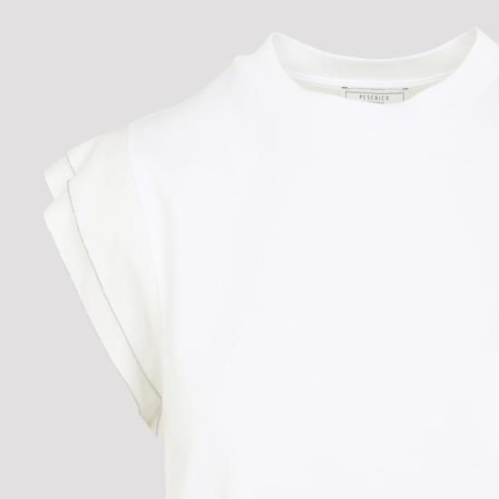 26SS 페세리코 민소매 티셔츠 A06236J0 5635A White - PESERICO