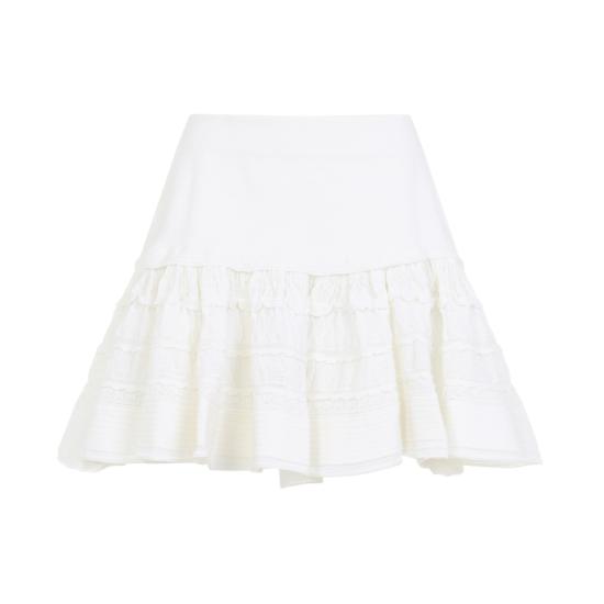 26SS 알라이아 숏 스커트 AA9J2480K164C White