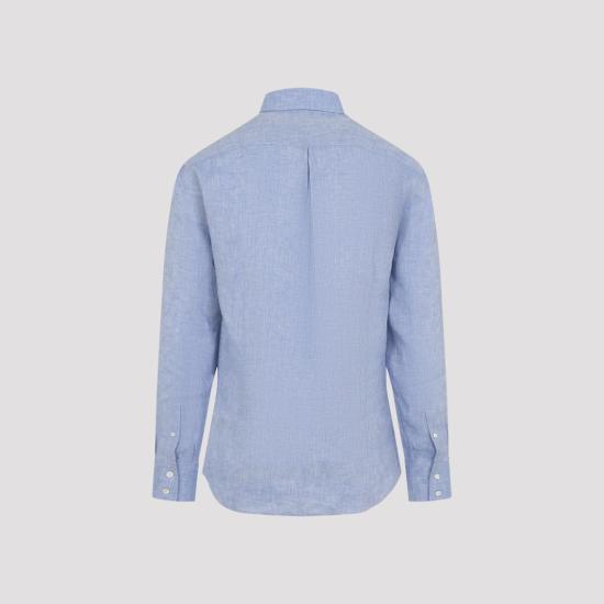 26SS 브루넬로 쿠치넬리 긴팔 셔츠 MM6841716 Blue - BRUNELLO CUCINELLI