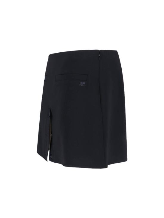 26SS 쿠레쥬 숏 스커트 126CJU330PL01599999 Black - COURREGES