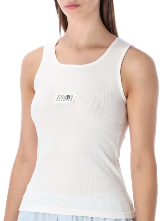 26SS MM6 메종마르지엘라 민소매 티셔츠 S52NL0075M20054 White - MM6 MAISON MARGIELA