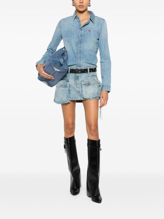 26SS 디젤 데님 셔츠 A15808 Blue - DIESEL