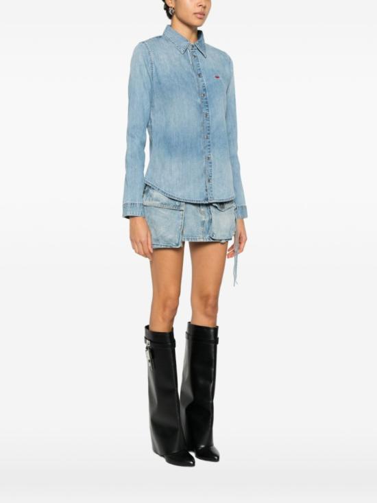 26SS 디젤 데님 셔츠 A15808 Blue - DIESEL