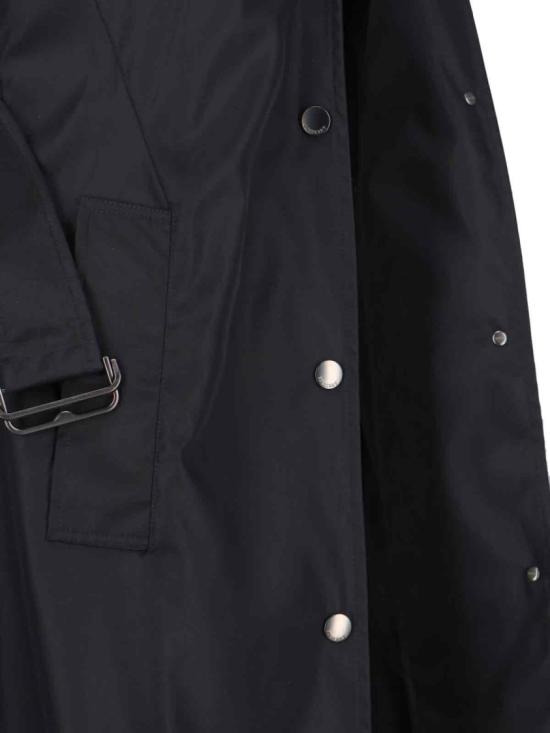 26SS 버버리 롱 나일론 후드 카 코트 8118730A1189 Black - BURBERRY