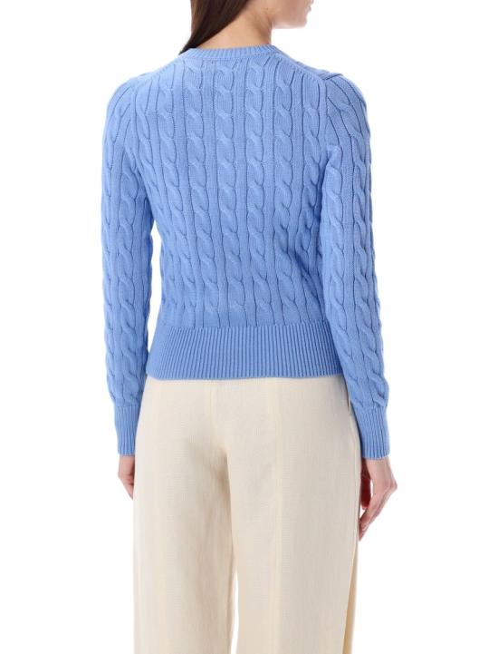 26SS 폴로 랄프로렌 폴로 자수 케이블 니트 가디건 211971868 Blue - POLO RALPH LAUREN