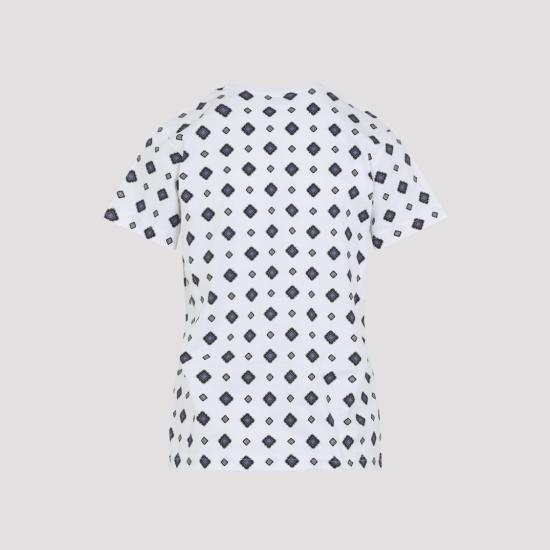 26SS 모스키노 반팔 티셔츠 261E0716 0541 White - MOSCHINO