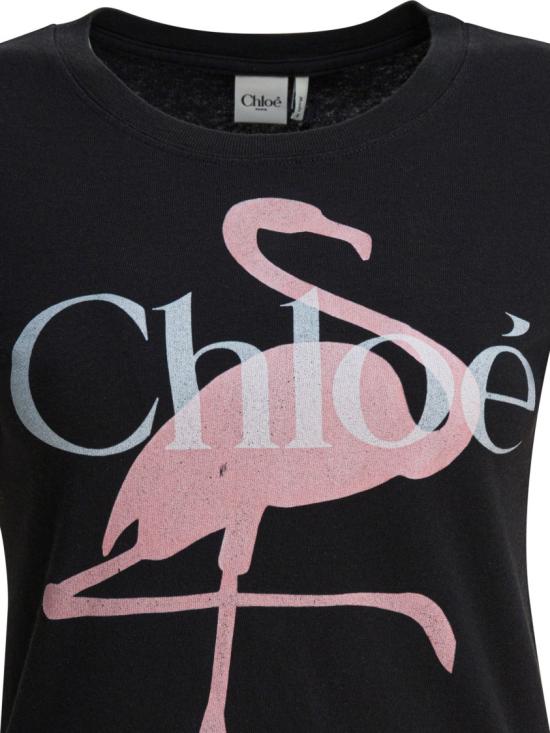 26SS 끌로에 반팔 티셔츠 CH26SJH08194 Black - CHLOE