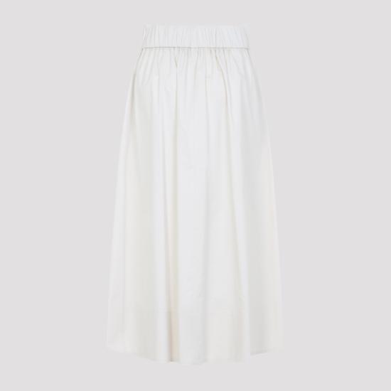 26SS 페세리코 롱 스커트 A05537 01979 White - PESERICO