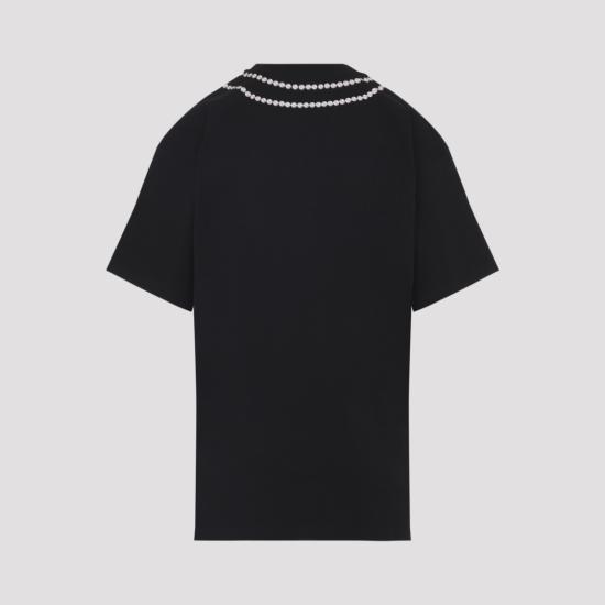 26SS 모스키노 반팔 티셔츠 261E0718 0541 Black - MOSCHINO