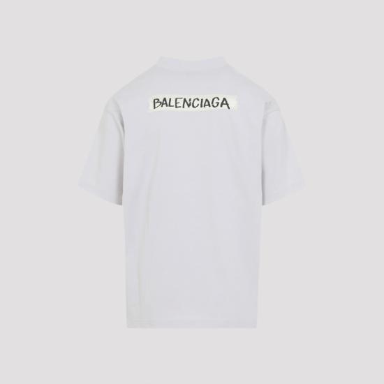 26SS 발렌시아가 반팔 티셔츠 764235 TTVL6 White - BALENCIAGA
