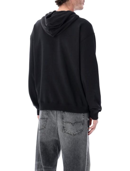 26SS 디젤 후드 티셔츠 A204470BKBW Black - DIESEL