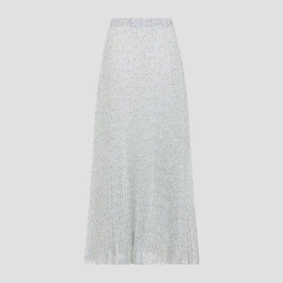 26SS 에르마노 설비노 롱 스커트 D482O361XHL White - ERMANNO SCERVINO